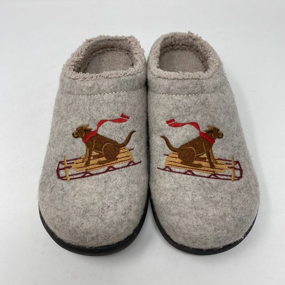 L.L. Bean Shoes Ll Bean Womens Slippers Daybreak Scuffs Dog Motif